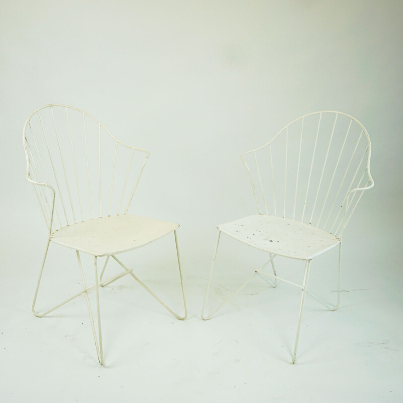 Paire de chaises sonett autrichiennes vintage par Karl Fostel Sen.'s Erben, 1950s