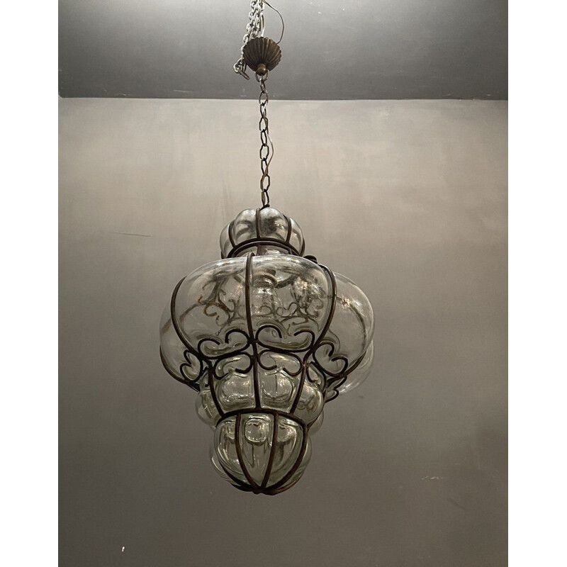 Vintage Murano glass lamp pendant, 1950s