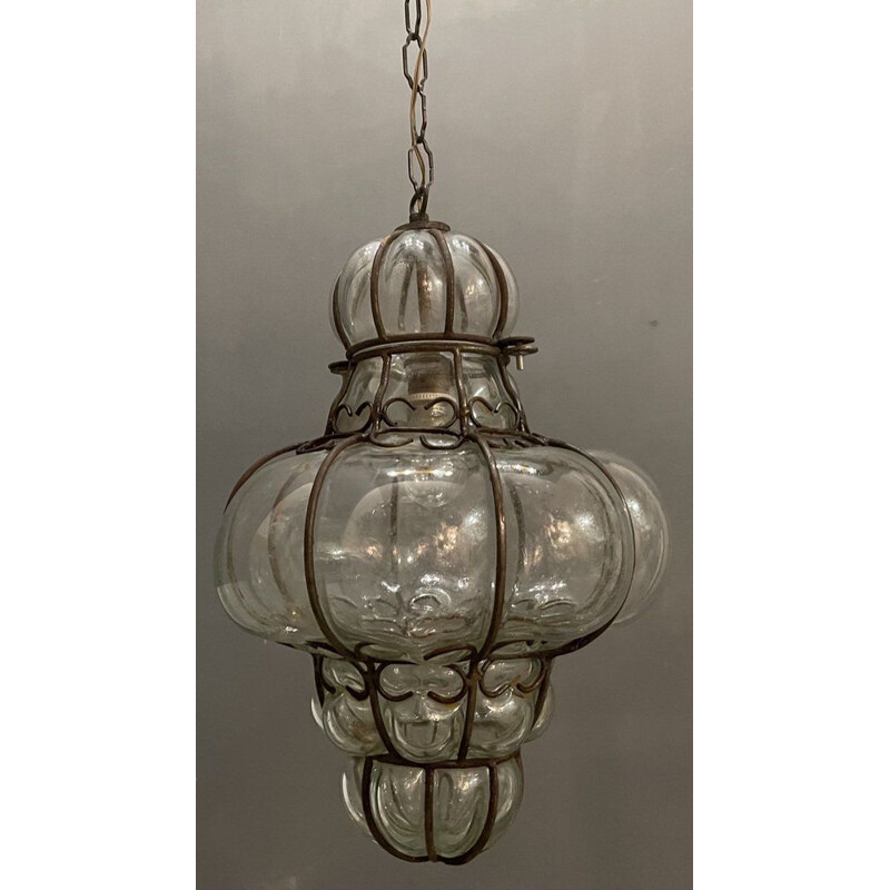 Vintage Murano glass lamp pendant, 1950s