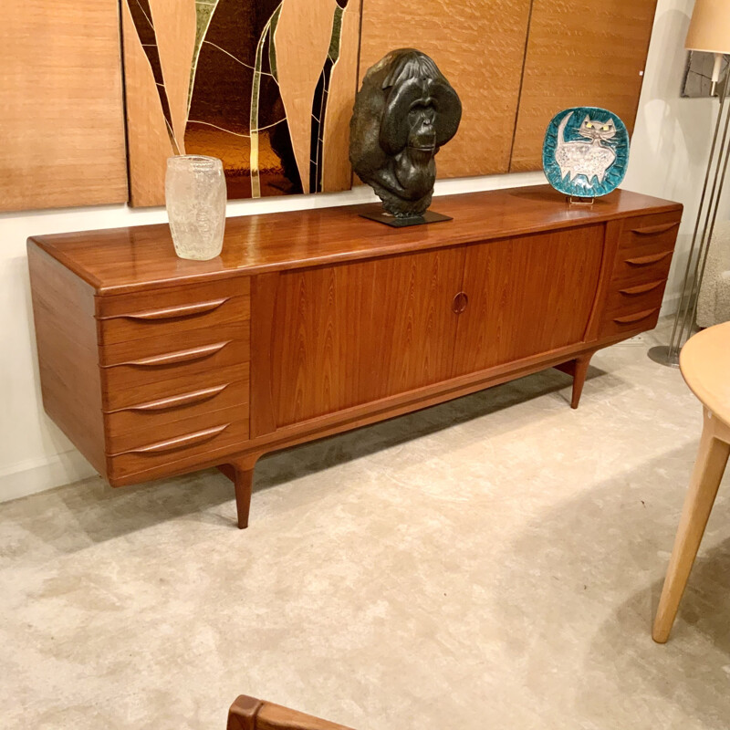 Vintage teak sideboard by Johannes Andersen, Denmark 1960s