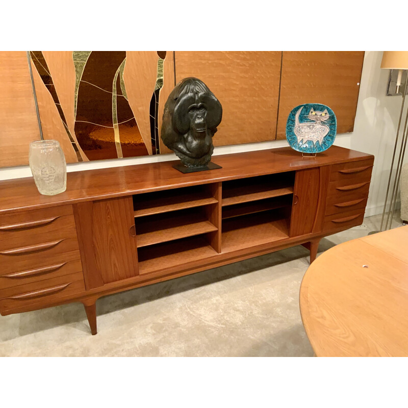 Vintage teak sideboard by Johannes Andersen, Denmark 1960s