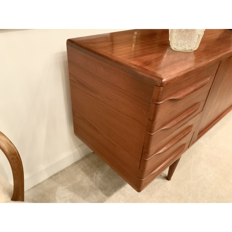 Vintage teak sideboard by Johannes Andersen, Denmark 1960s