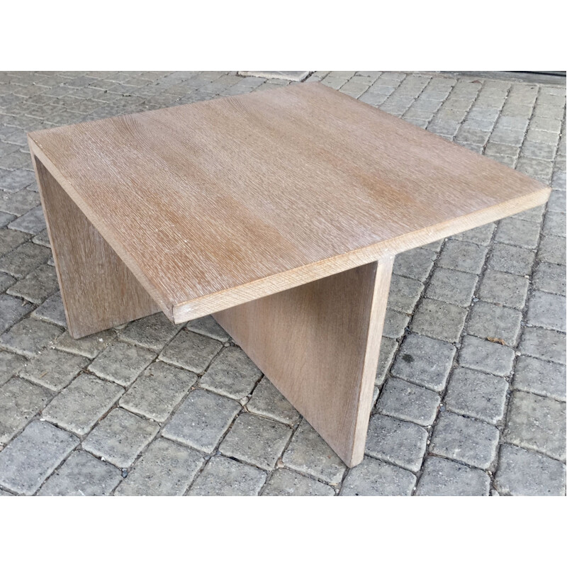 Vintage coffee table in ceruse oak