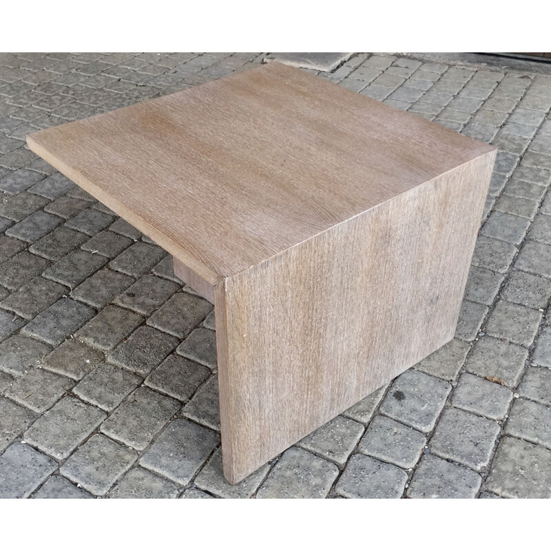 Vintage coffee table in ceruse oak