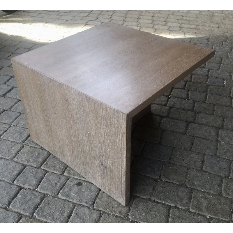 Vintage coffee table in ceruse oak