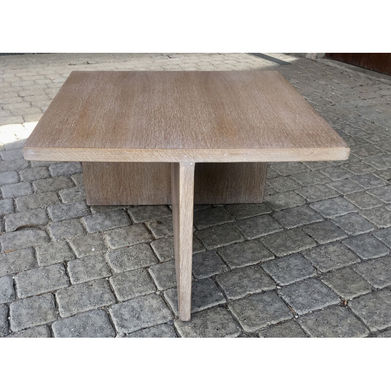 Vintage coffee table in ceruse oak
