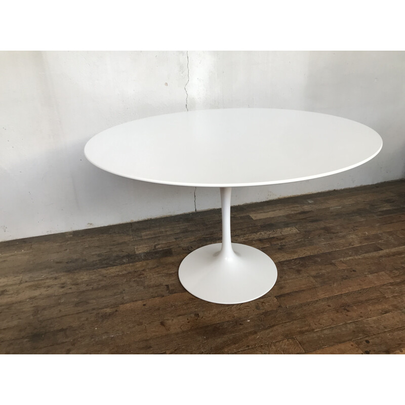 Vintage wooden tulip table 120cm by Eero Saarinen for Knoll International