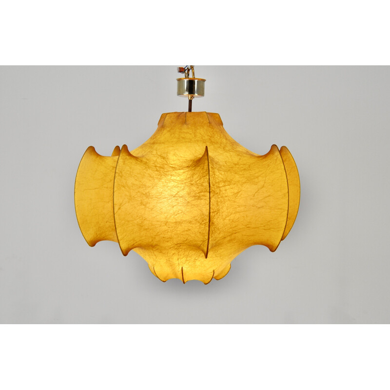 Cocoon vintage chandelier by Achille Castiglioni for Flos, 1960s