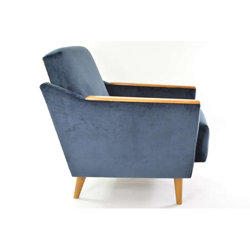 Fauteuil vintage cube tricolore, Allemagne 1960