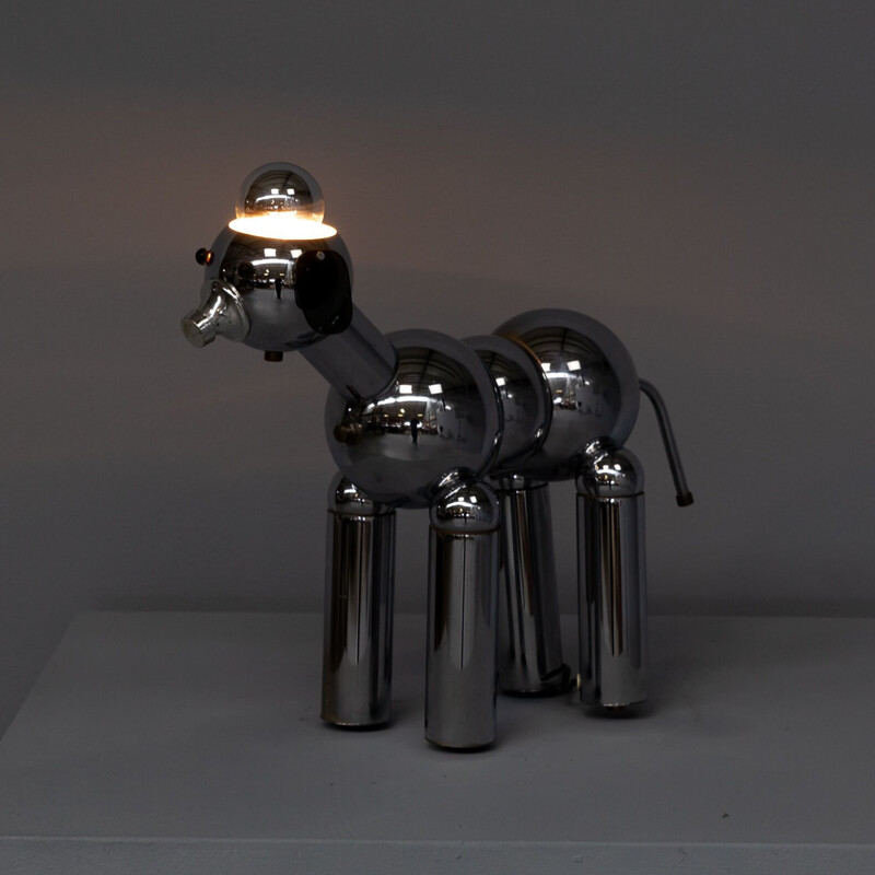 Vintage artistic dog lamp for Torino, 1970s
