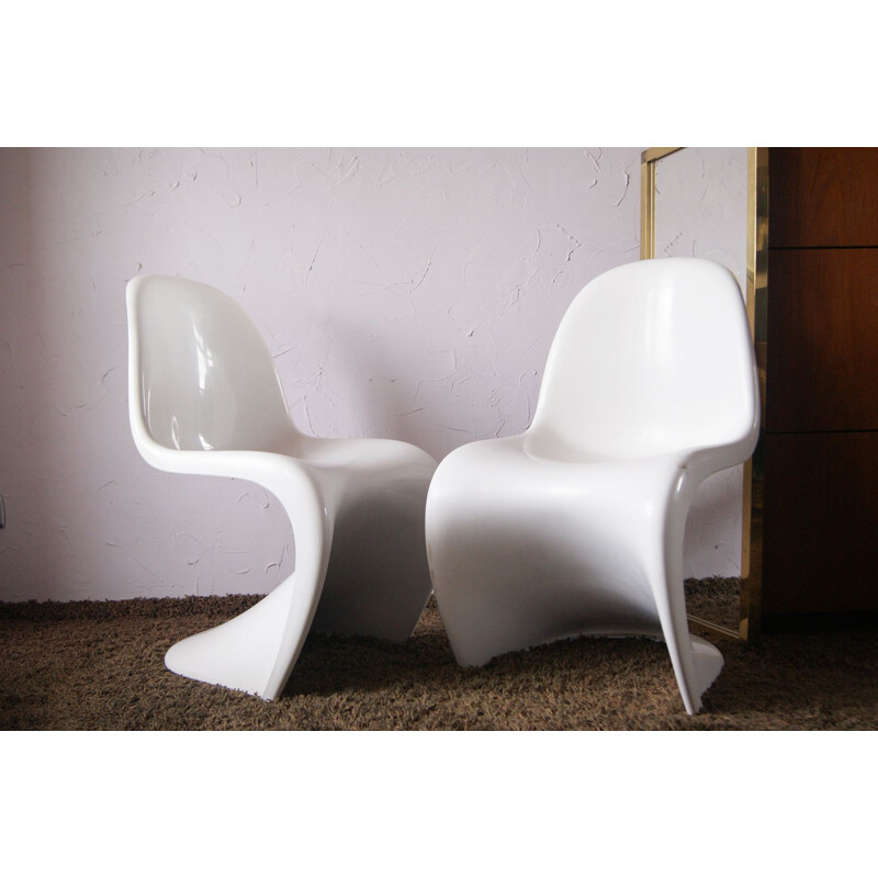 Ein Paar Vintage-Stühle von Verner Panton für Herman Miller, 1971