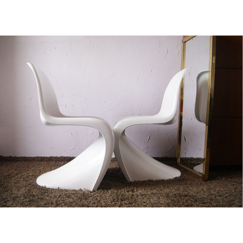 Pair of vintage chairs by Verner Panton for Herman Miller, 1971s