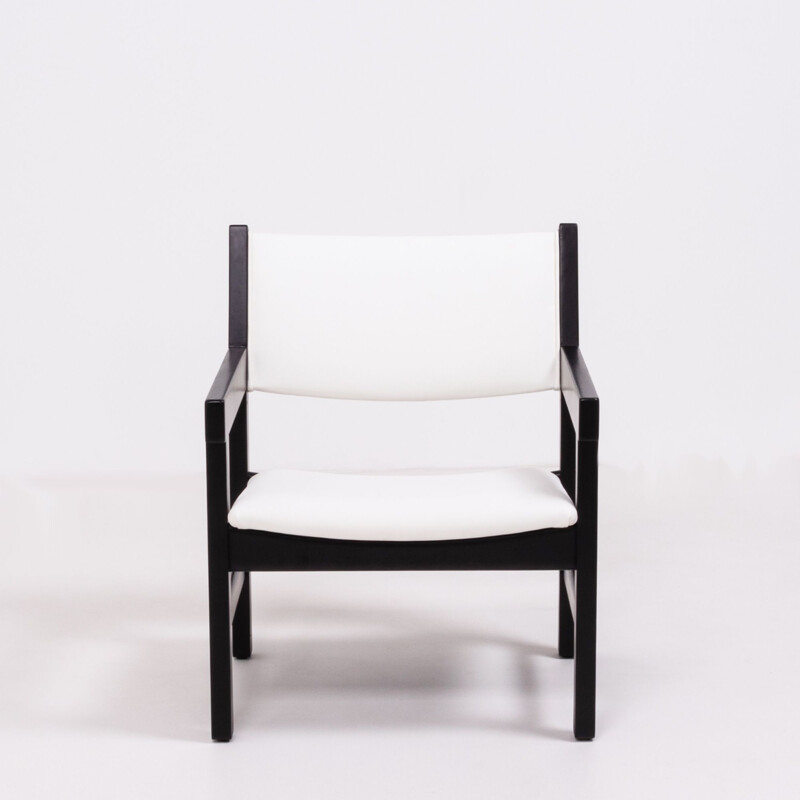 Set di 6 sedie vintage in bianco di Hans Wegner per GETAMA