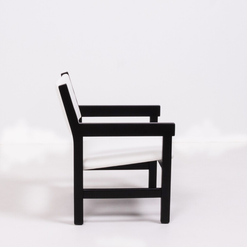 Set di 6 sedie vintage in bianco di Hans Wegner per GETAMA