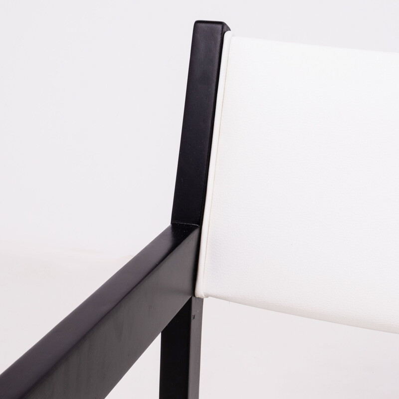 Ensemble de 6 chaises vintage en blanc par Hans Wegner pour GETAMA