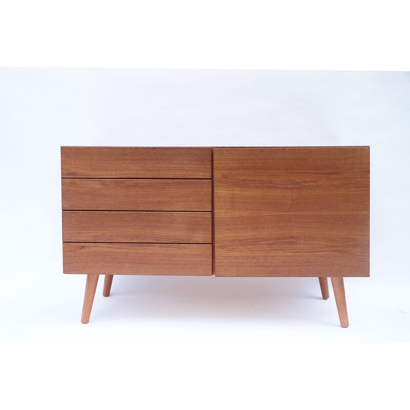 Scandinavian Danish vintage sideboard with teak drawers