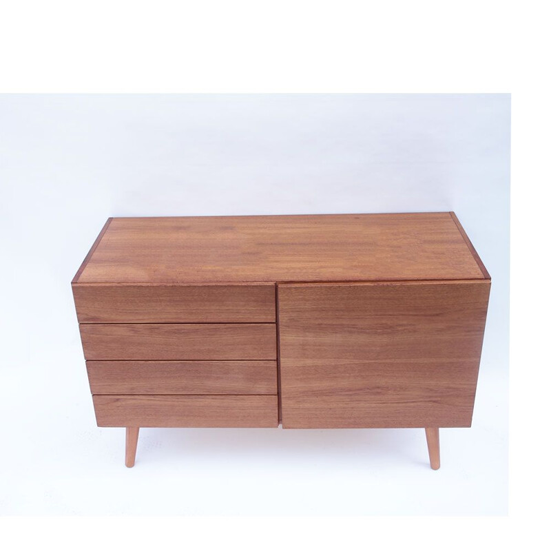 Scandinavian Danish vintage sideboard with teak drawers