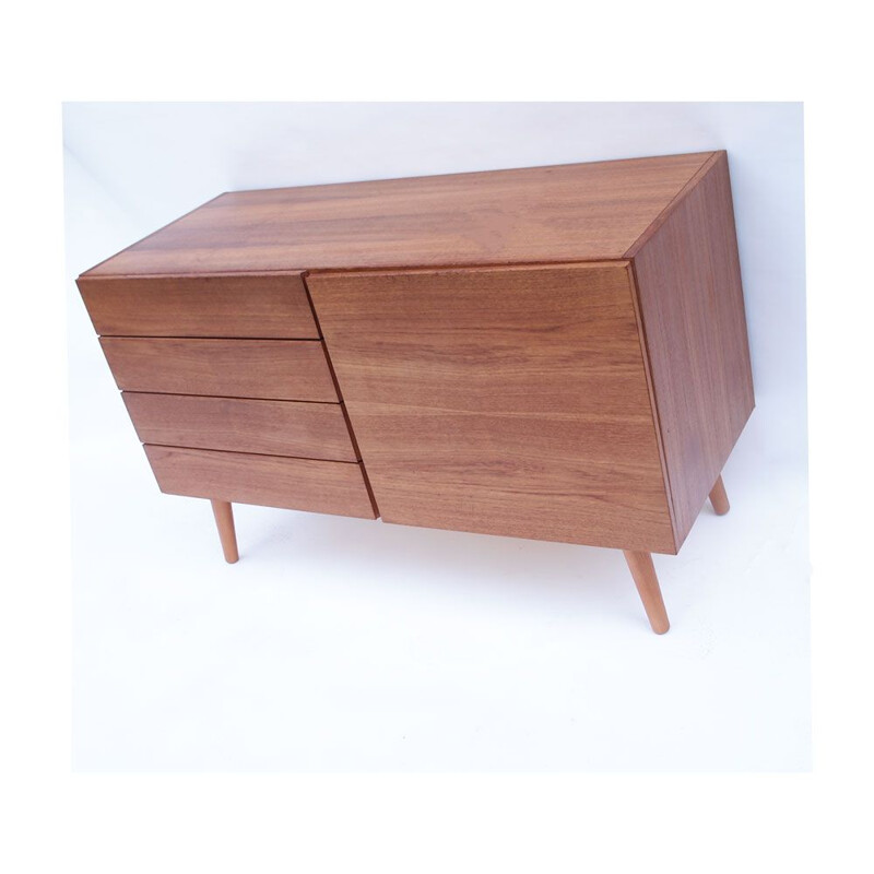 Scandinavian Danish vintage sideboard with teak drawers