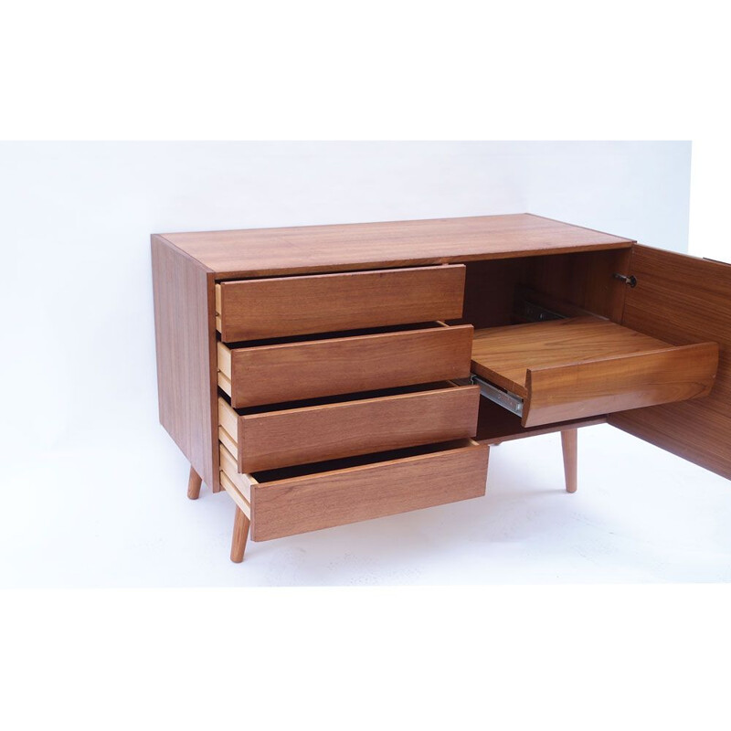 Scandinavian Danish vintage sideboard with teak drawers