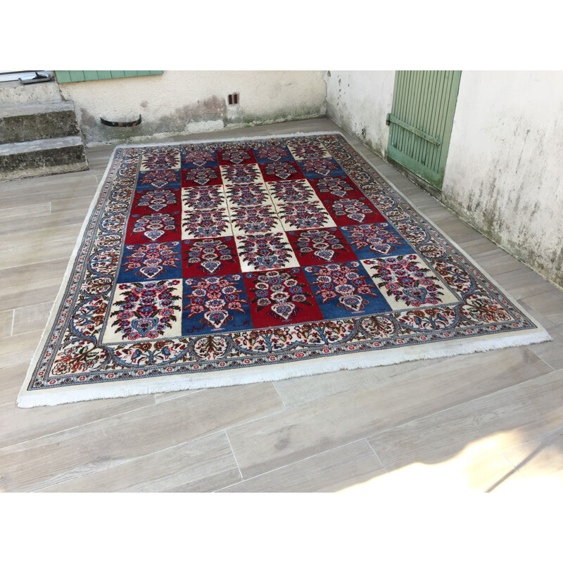 Tapis vintage Mood en velours de laine sur fondation de coton, Iran