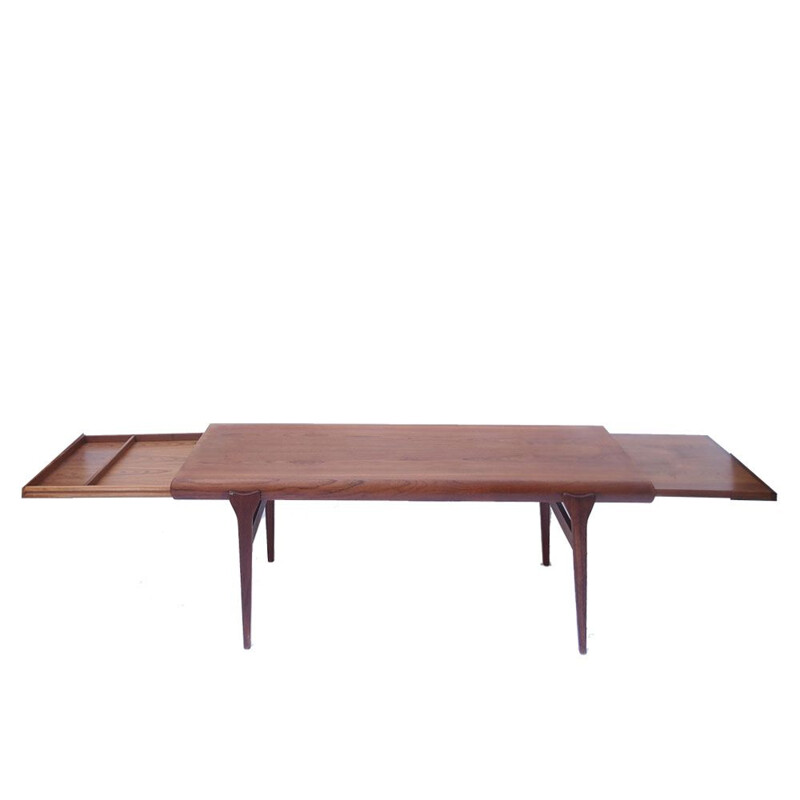 Scandinavian vintage teak coffee table by Johannes Andersen, Denmark 1960s