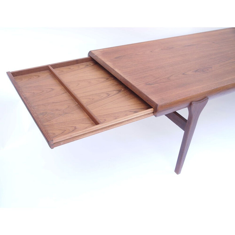 Scandinavian vintage teak coffee table by Johannes Andersen, Denmark 1960s