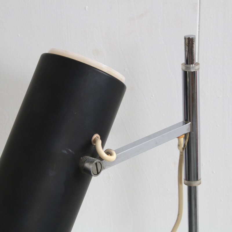 Vintage black lacquered metal desk lamp by Cosack, Germany 1960s