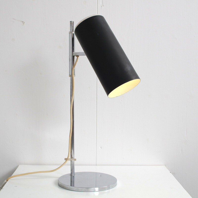 Vintage black lacquered metal desk lamp by Cosack, Germany 1960s