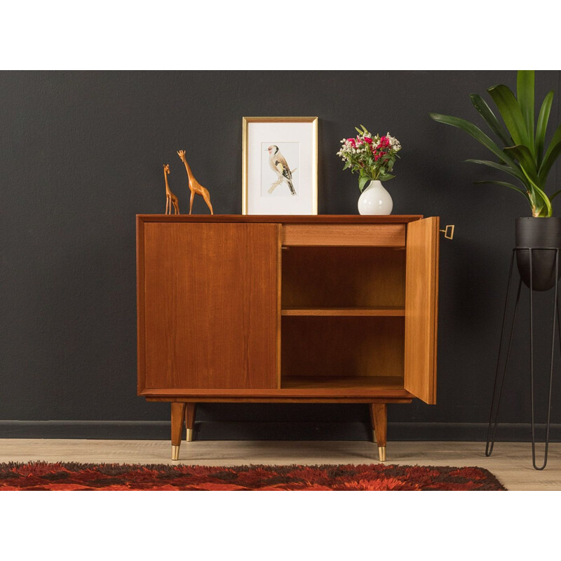 Mid century teak veneer chest of drawers, Germany 1950s