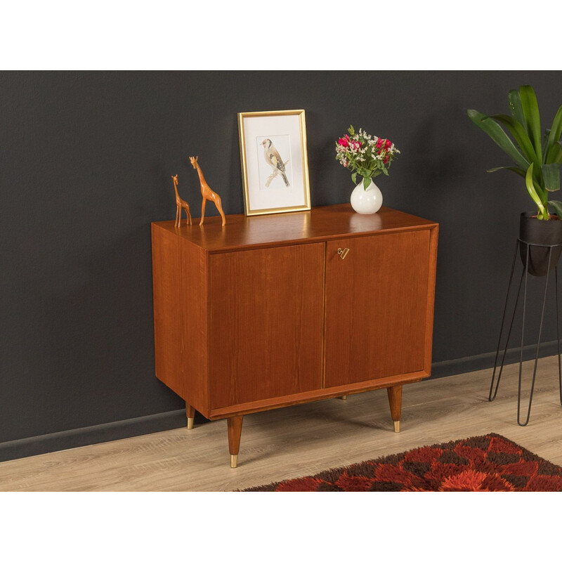 Mid century teak veneer chest of drawers, Germany 1950s