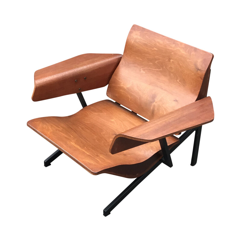 Vintage FM52 armchair by Cornelis Zitman for UMS Pastoe, 1964s