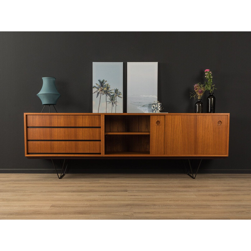 Vintage teak veneer sideboard by Oldenburger Möbelwerkstätten, Germany 1950s