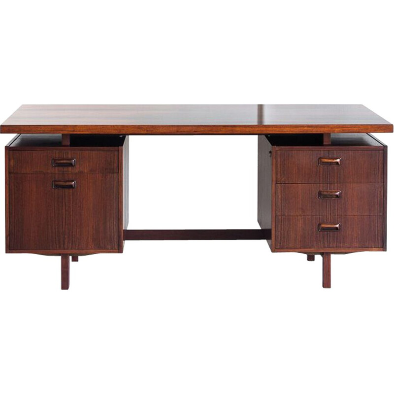 Bureau vintage en palissandre par Kho Liang Ie pour Fristho, Hollande 1960