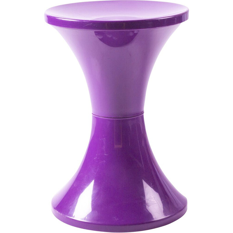 Purple space age stool