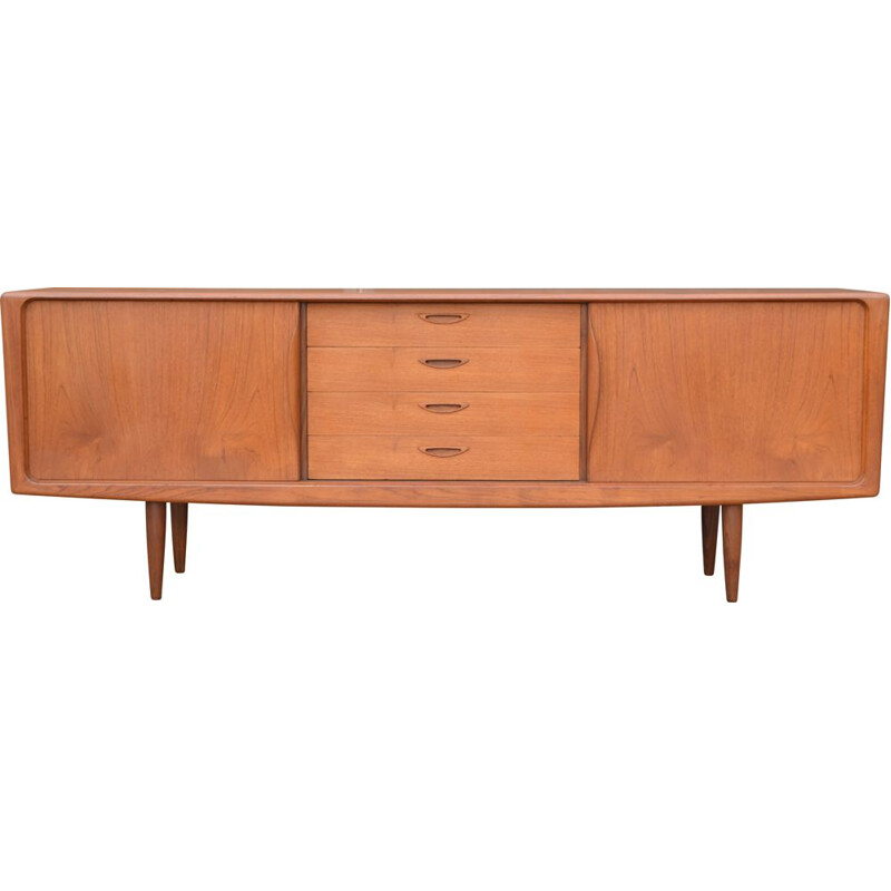 Vintage teak sideboard by Henry Walter Klein for Samcom, France 1964s