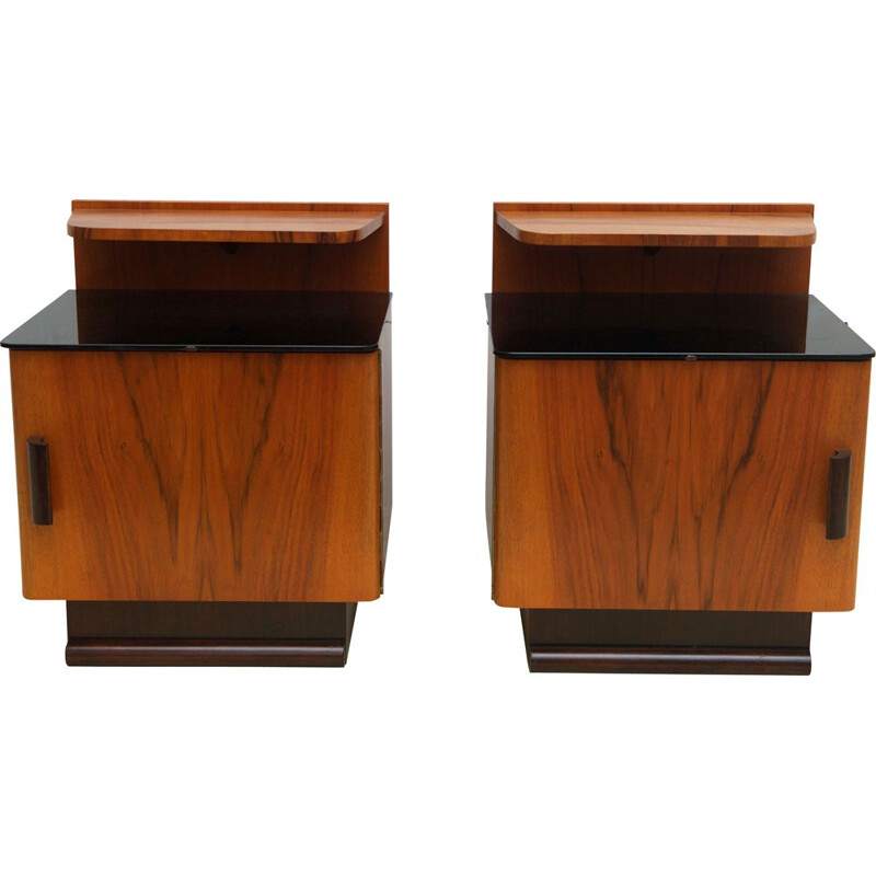 Pair of mid century bedside tables, 1950s