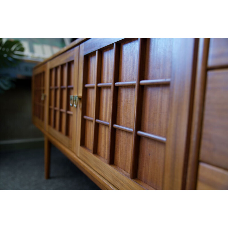 Credenza vintage in teak di Herbert Gibbs per A Younger Lattice Pattern, 1960-1970