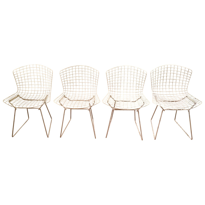 Suite of 4 dining chairs, Harry BERTOIA - 1960s