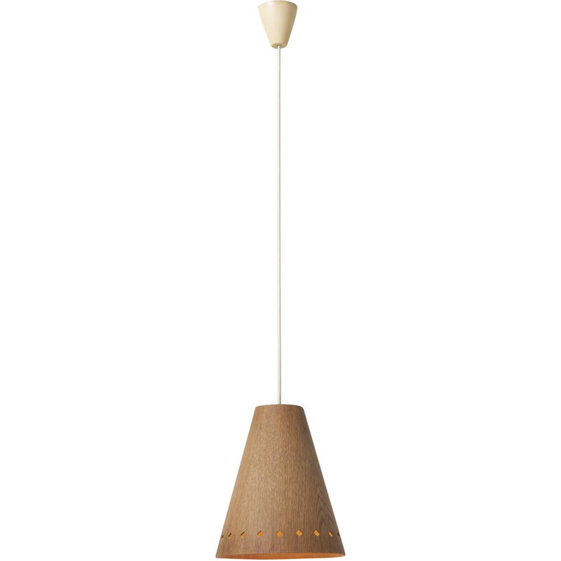 Vintage pendant lamp model 565 by Uno and Östen Kristiansson for Luxus, Sweden 1950