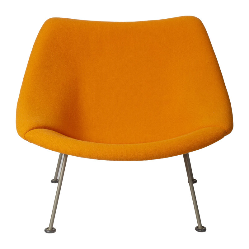 Vintage orange Oyster lounge chair by Pierre Paulin for Artifort