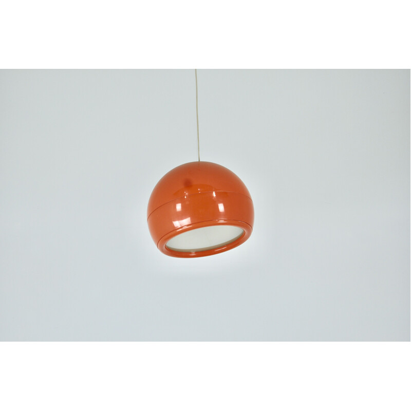 Vintage oranje Pallade hanglamp van Studio Tetrarch voor Artemide, Italië 1970