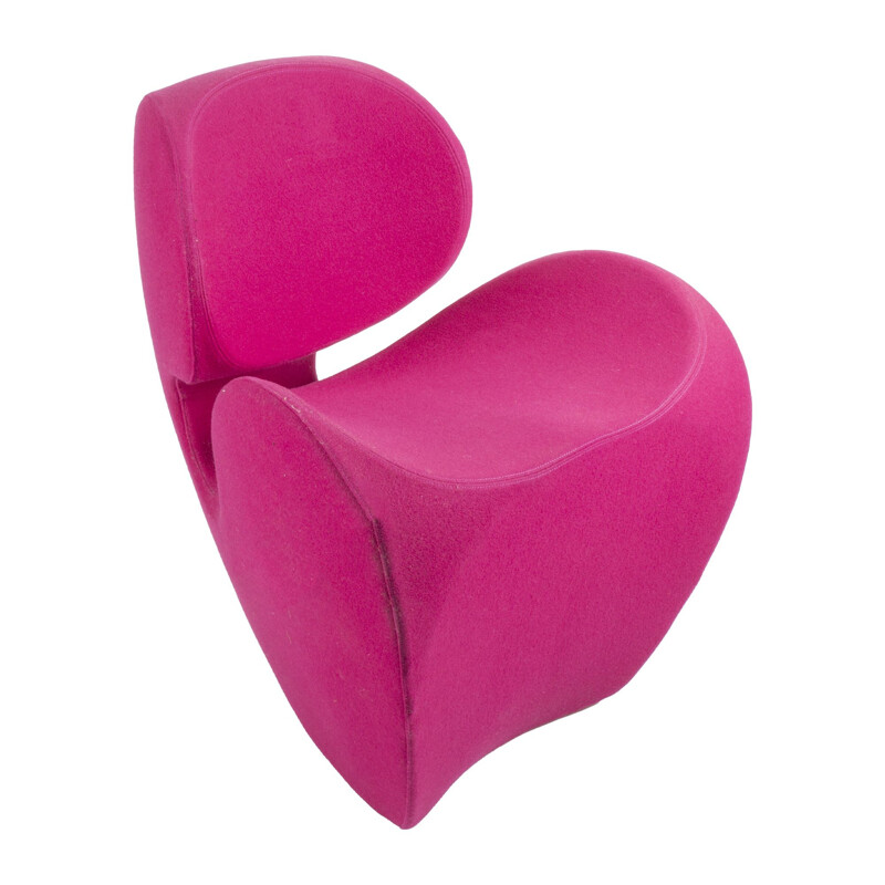 Cadeira de braços rosa vintage de Ron Arad para Moroso