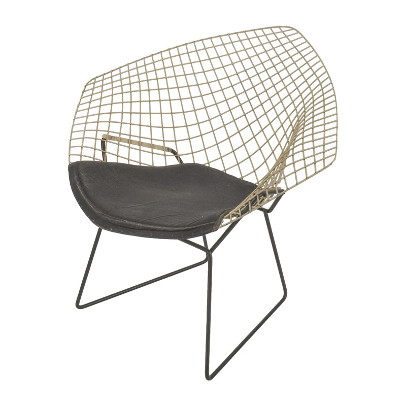 Vintage 421 diamond armchair by Harry Bertoia for Knoll International