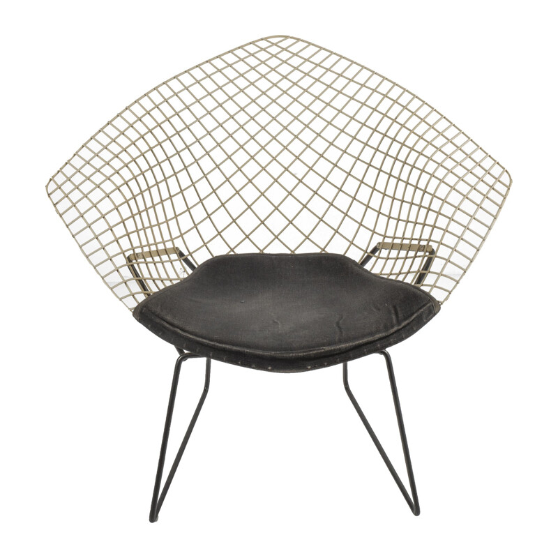 Vintage 421 diamond armchair by Harry Bertoia for Knoll International