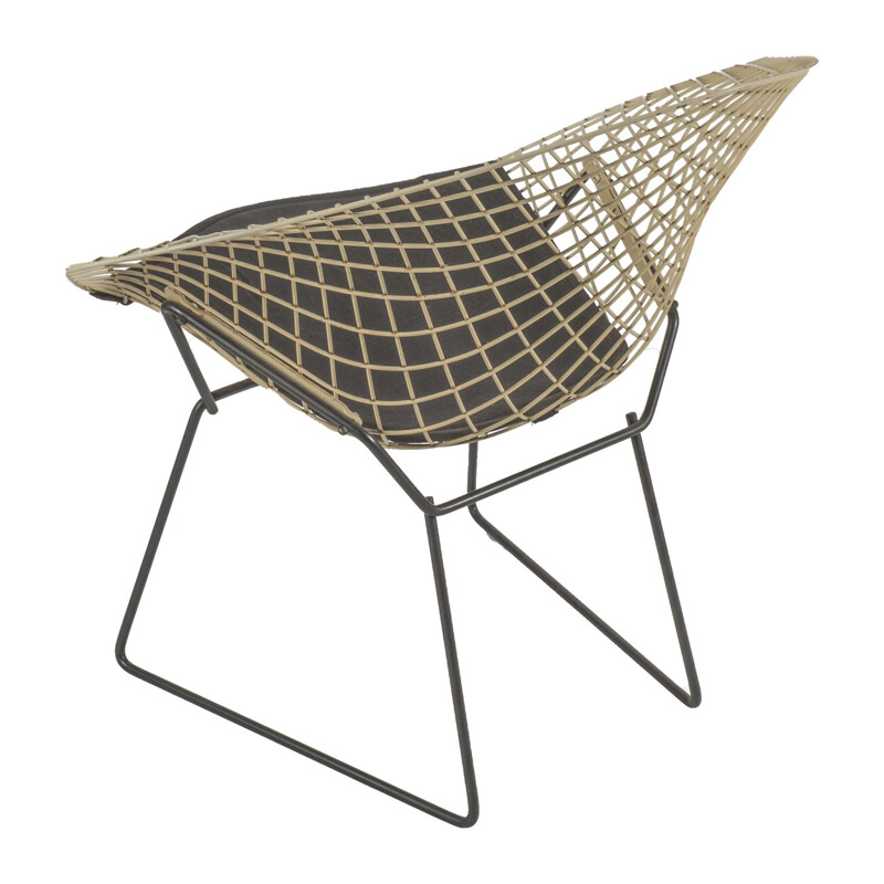 Vintage diamanten fauteuil 421 van Harry Bertoia voor Knoll International