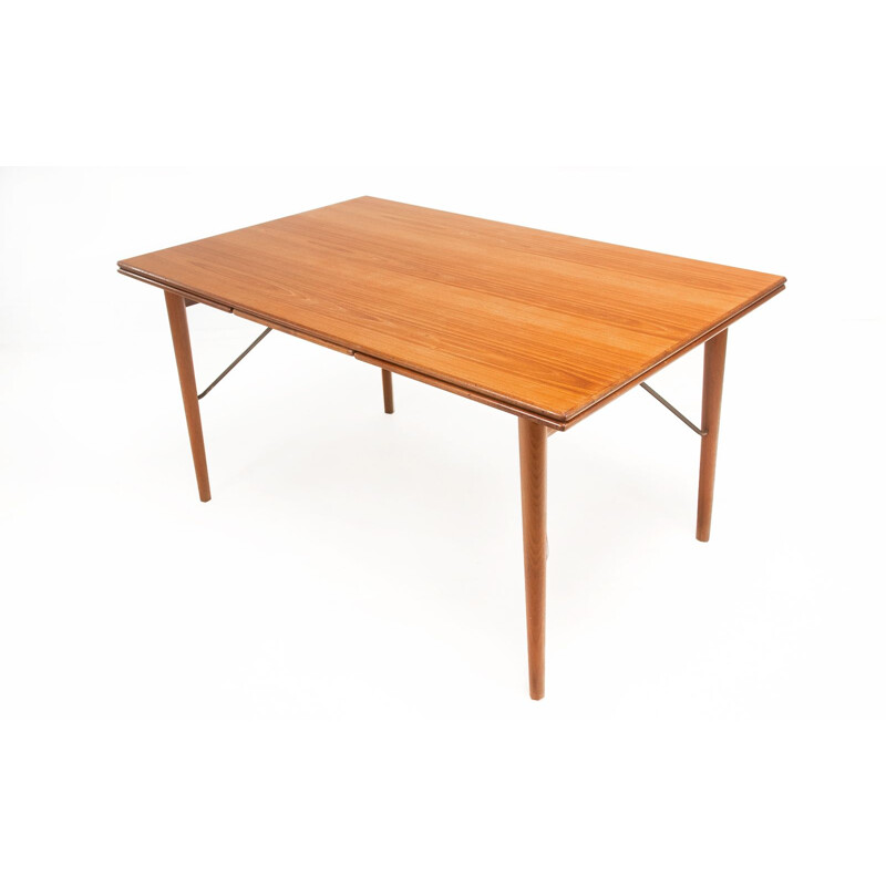 Vintage messing tafel van Peter Hvidt en Orla Molgaard Nielsen voor Soborg Mobelfabrik, Denemarken 1960