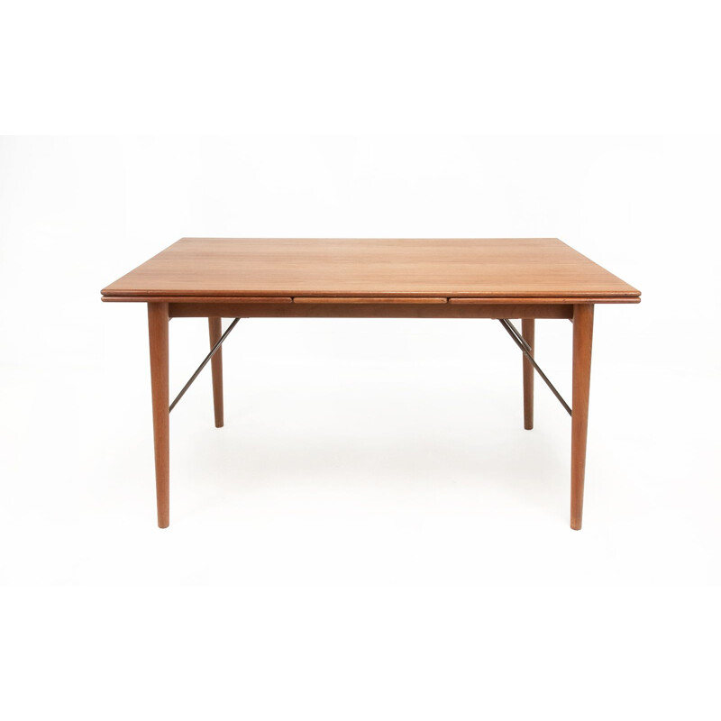 Table vintage en laiton de Peter Hvidt et Orla Molgaard Nielsen pour Soborg Mobelfabrik, Danemark 1960