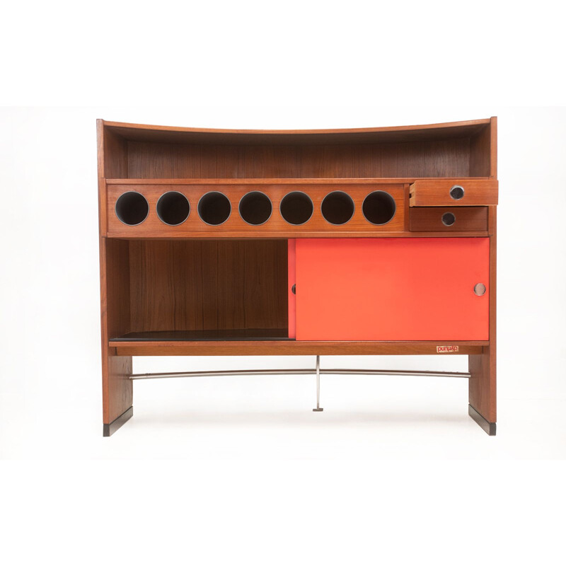 Mid century Dyrlund teak dry bar by Erik Buch, Denmark 1960s