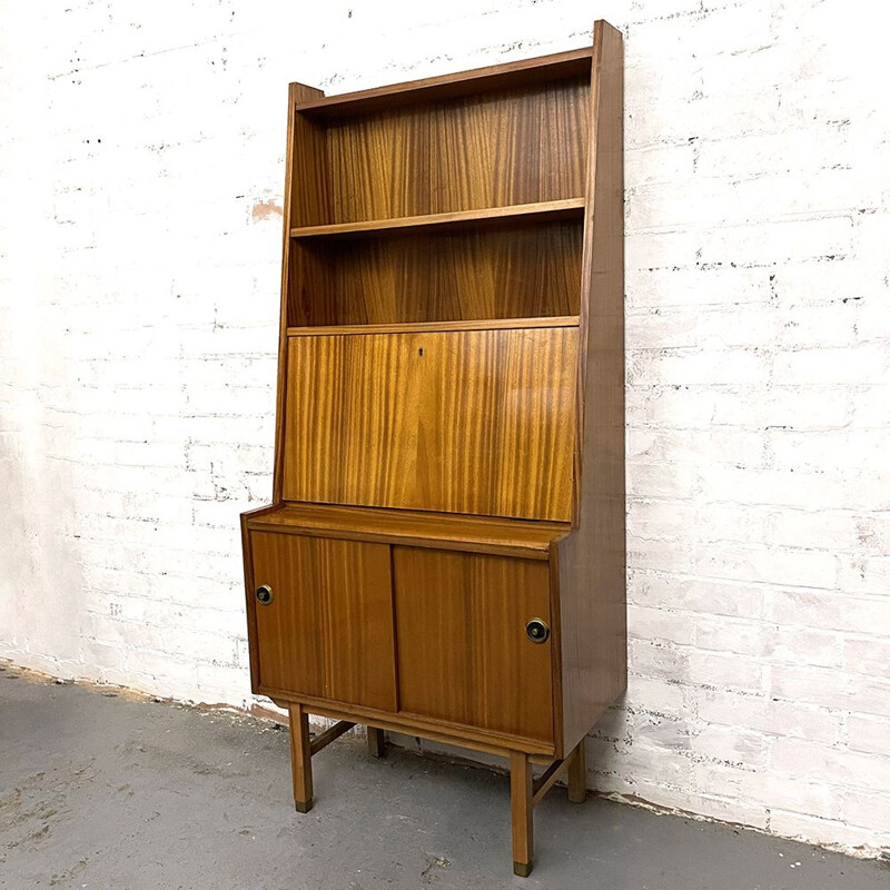 Mid century teak secretaire, Spain 1960s