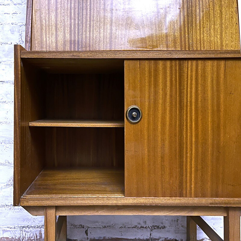 Mid century teak secretaire, Spain 1960s